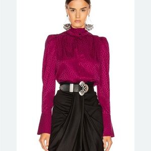 NWOT Isabel Marant Lamia Top SZ 38 US 6 100% Silk